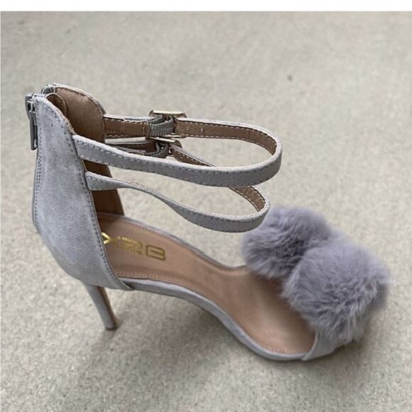 🔥SALE🔥 X2B Pom Pom Dual Ankle Strap Heel Pumps - Picture 7 of 7